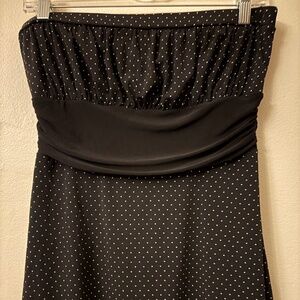 White House Black Market Polka dot tube top